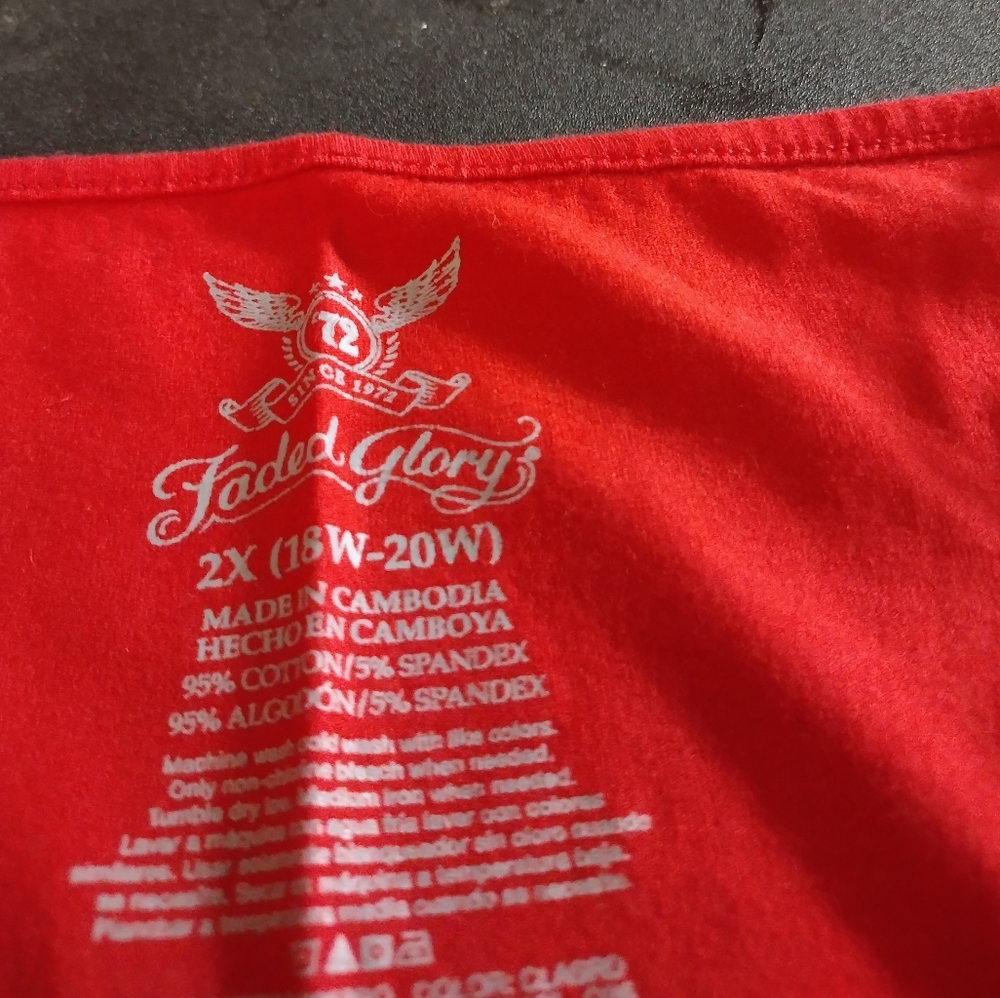 Spaghetti strapped red tank top